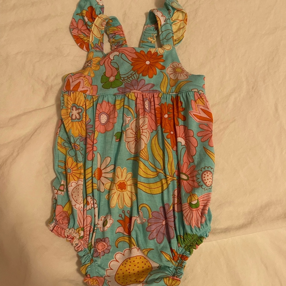 Posh peanut cap sleeve bubble romper